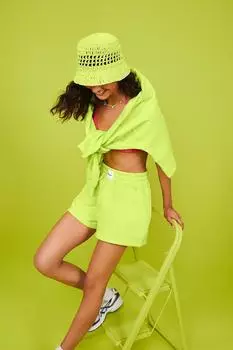 Шорты-боксеры pantone Boohoo, лаймовый