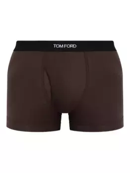 Шорты-боксеры с фирменным поясом TOM FORD, коричневый
