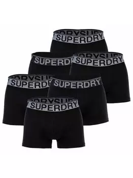 Шорты-Боксеры, упаковка из 6 шт. Superdry, черный