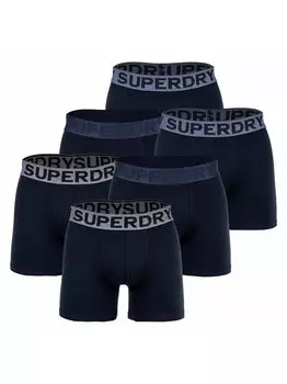 Шорты-Боксеры, упаковка из 6 шт. Superdry, синий
