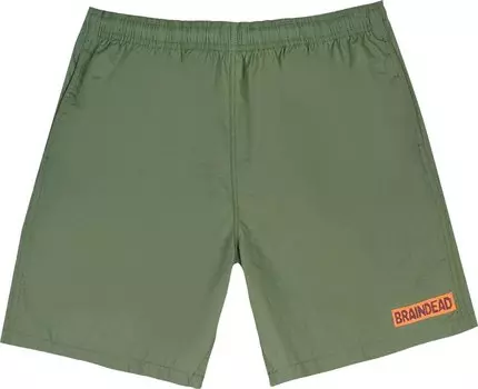 Шорты Brain Dead Kickers Short 'Olive', зеленый