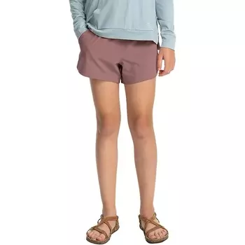 Шорты breeze без застежки – для девочек Free Fly, цвет fig