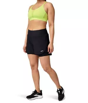 Шорты Brooks Chaser 5" 2-in-1 Shorts 2.0, черный