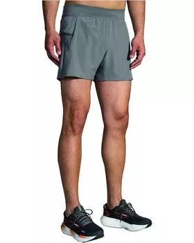 Шорты Brooks Sherpa 5" 2-in-1 Shorts, угольный