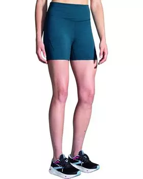 Шорты Brooks Spark 5" Short Tights, цвет Heather Ocean Drive