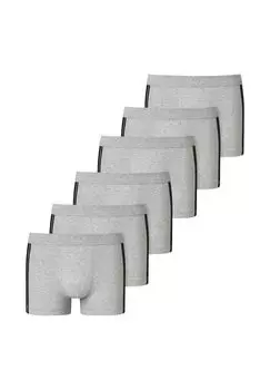 Шорты/брюки «Ретро», набор из 6 шт., стрейч 95/5, органический хлопок SCHIESSER, цвет Grau Melange