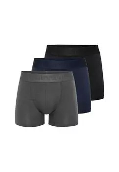 Шорты/брюки в стиле ретро, комплект из 3 бамбуковых штанов Resterds, цвет Schwarz Grau Dunkelblau