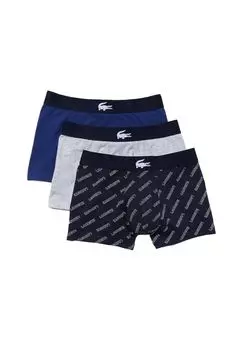 Шорты/брюки в стиле ретро, набор из 3 базовых вещей LACOSTE, цвет Navy Blue Silver Chine