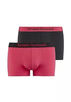 Шорты/брюки в стиле ретро, набор из 2 струящихся предметов bruno banani, цвет Magenta Schwarz