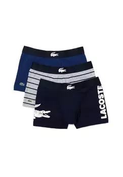 Шорты/брюки в стиле ретро, набор из 3 базовых вещей LACOSTE, цвет Navy Blue Silver Chine