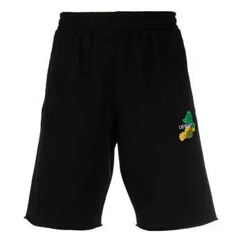 Шорты brush arrow bermuda shorts 'black' Off-White, черный