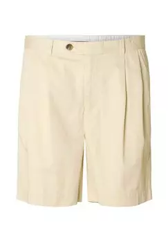 Шорты BUNDFALTEN Selected Homme, бежевый