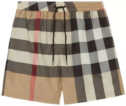 Шорты Burberry Check Swim Shorts 'Archive Beige', загар