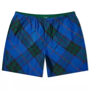 Шорты Burberry EKD Logo Check Swim, синий/зеленый
