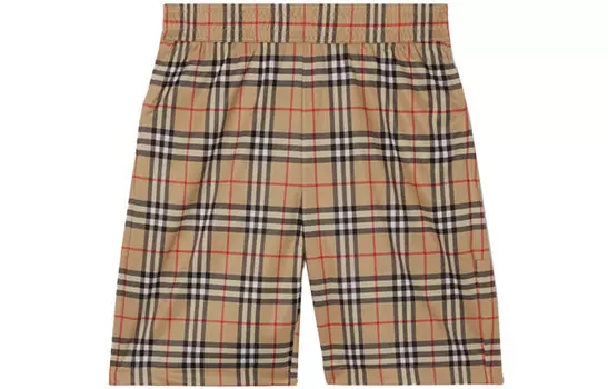 Шорты Burberry винтажные клетчатые, песочный