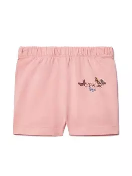 Шорты Butterfly Off-White Kids, розовый
