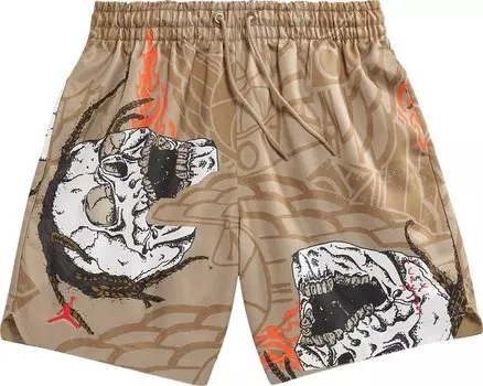 Шорты Cactus Jack by Travis Scott x Jordan Pool Short 'Khaki', загар