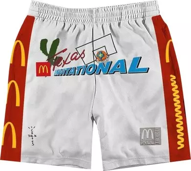 Шорты Cactus Jack by Travis Scott x McDonald's All American Shorts 'White', белый