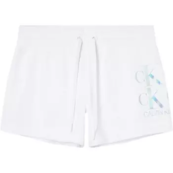 Шорты Calvin Klein Jeans Shine Logo Knit, белый