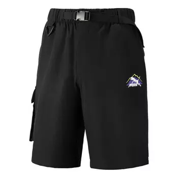 Шорты camping mountain cargo shorts 'black' Puma, черный