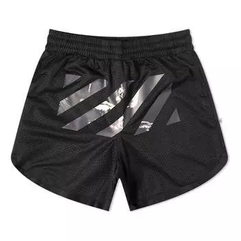 Шорты caravaggio arrow mesh track shorts black Off-White, черный