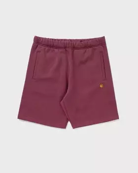 Шорты Carhartt Wip Chase Sweat Short, цвет dusty fuchsia / gold