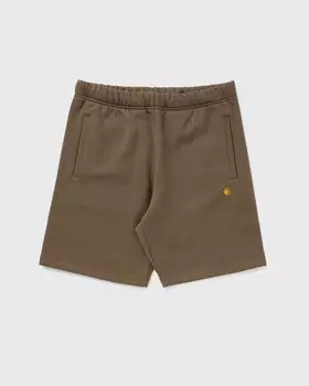 Шорты Carhartt Wip Chase Sweat Short, цвет chocolate / gold