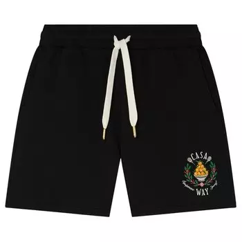 Шорты Casablanca Casa Way Embroidered Sweatshort, черный
