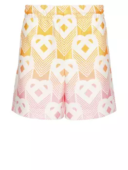 Шорты Casablanca Gradient Heart, мультиколор