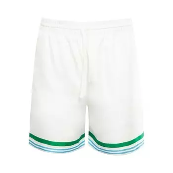 Шорты Casablanca Silk Shorts With Drawstring, цвет Le Jeu Color