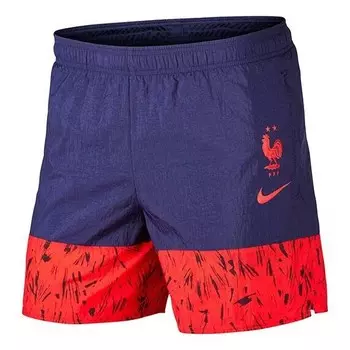 Шорты casual running sports shorts blue red Nike, красный