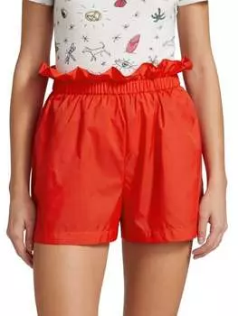 Шорты caterina paperbag STAUD Tomato