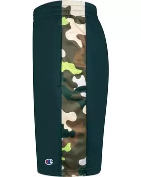 Шорты Champion Abstract Camo Panel Mesh Shorts, цвет Lakeside Green