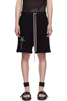 Шорты Champion Edition из французского футера Rick Owens, черный