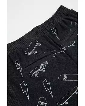 Шорты Chaser Skateboard Lightning Bolts Shorts, черный
