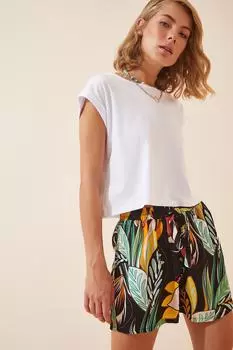 Шорты - черные - Высокая талия Happiness stanbul, черный