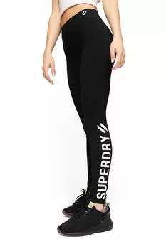 Шорты - черные - Высокая талия SUPERDRY, черный