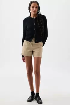 Шорты чинос 4 дюйма Gap, бежевый