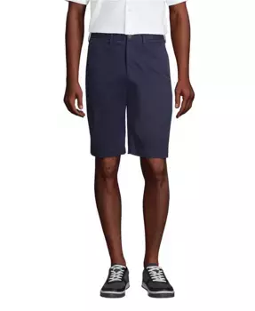 Шорты-чинос Big & Tall 11" Traditional Fit Comfort First Knockabout Lands' End, синий
