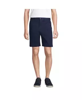 Шорты-чинос Big & Tall 9" Traditional Fit Comfort First Knockabout Lands' End, синий