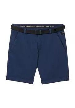 Шорты чинос, карманы, пояс, мужские Tom Tailor, цвет Navy Mini