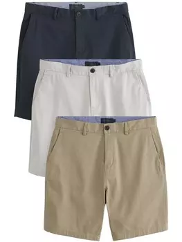 Шорты чинос Next Regular Chino Pants, цвет beige/navy/white