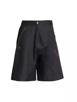Шорты чинос с карманами и логотипом Twisted Jw Anderson, темно-синий