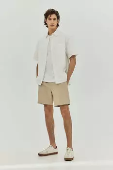 Шорты чинос стандартного кроя H&M, бежевый