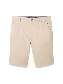 Шорты чинос TOM TAILOR Slim fit Chino Pants, бежевый