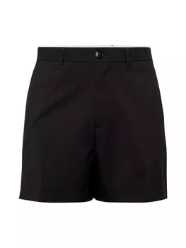 Шорты чинос WEEKDAY Loose fit Pleated Pants Alessandro, черный