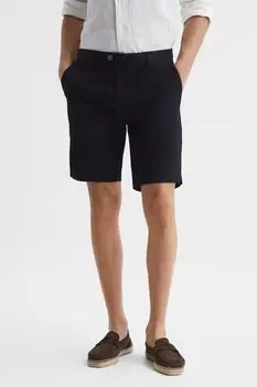 Шорты чинос Wicket Modern Fit Reiss, черный