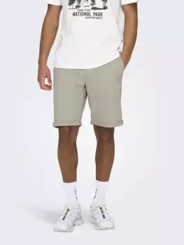 Шорты-чиносы ONLY & SONS "ONSPETER LIFE REGULAR 0013 SHORTS NOOS", цвет Silver Lining