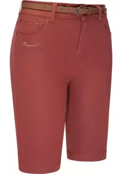 Шорты-чиносы Ragwear "Бобины", короткие летние брюки со стильным поясом, коричневый