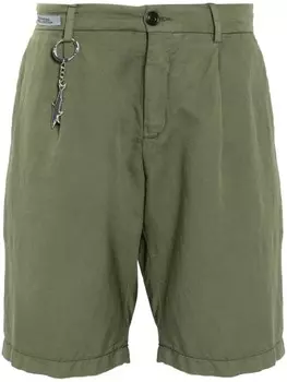 Шорты-чиносы с подвеской-логотипом Paul & Shark, зеленый